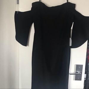 Off the shoulder cocktail dress